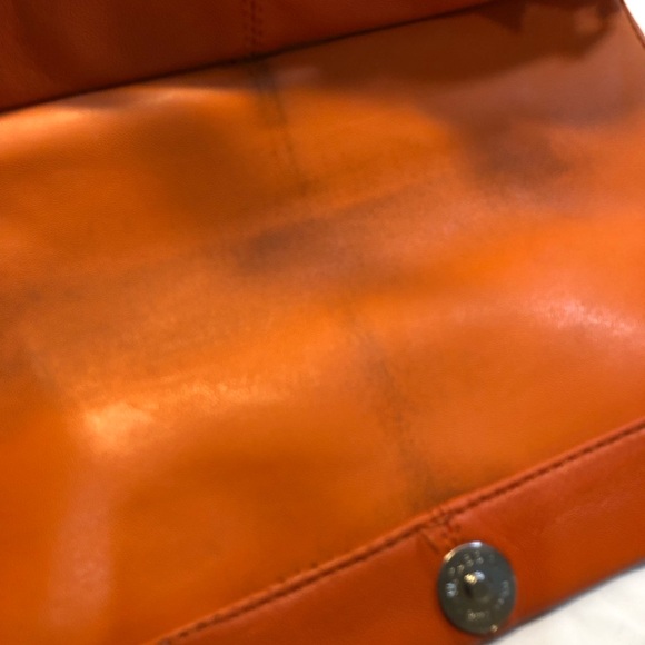 Orange Leather Shoulder Bag Purse unbranded - Picture 13 of 16